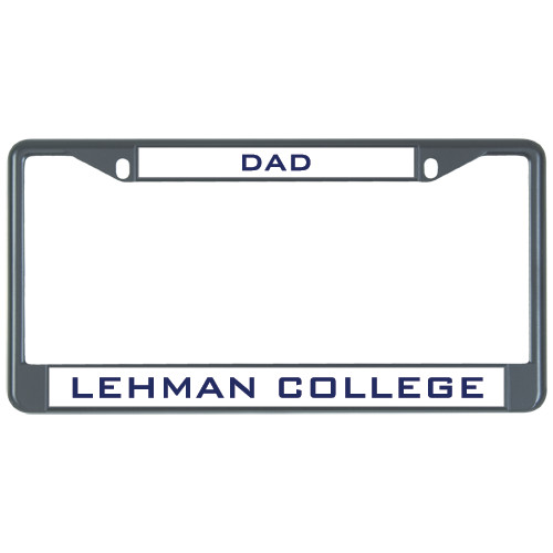 College Dad Metal License Plate Frame in Black-Dad