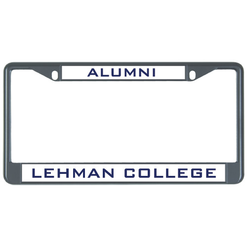 College Alumni Metal License Plate Frame in Black-Alumni