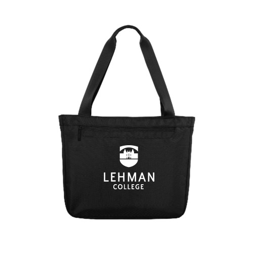Executive Black Laptop Tote-Lehman College Stacked