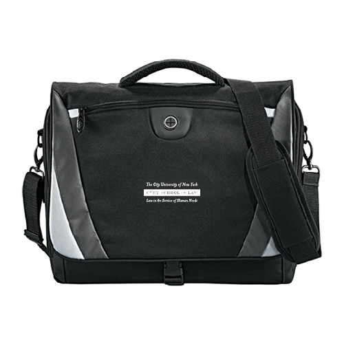Black/Grey Slope Computer Messenger Bag-Official Logo