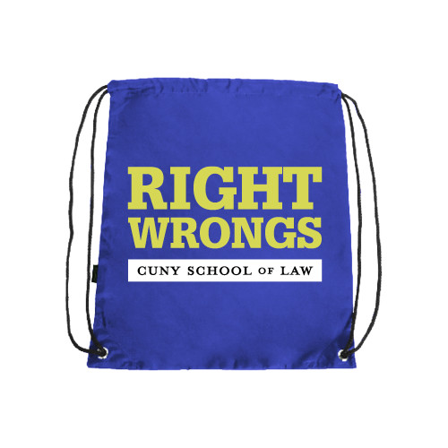Royal Drawstring Backpack-Right Wrongs