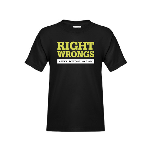 Youth Black T Shirt-Right Wrongs
