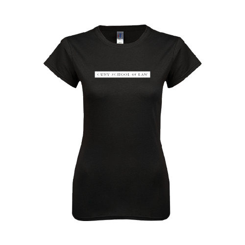 Next Level Womens Black Boyfriend Tee-CUNY School of Law
