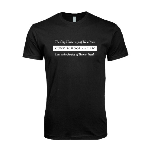 Next Level Black SoftStyle T Shirt-Official Logo