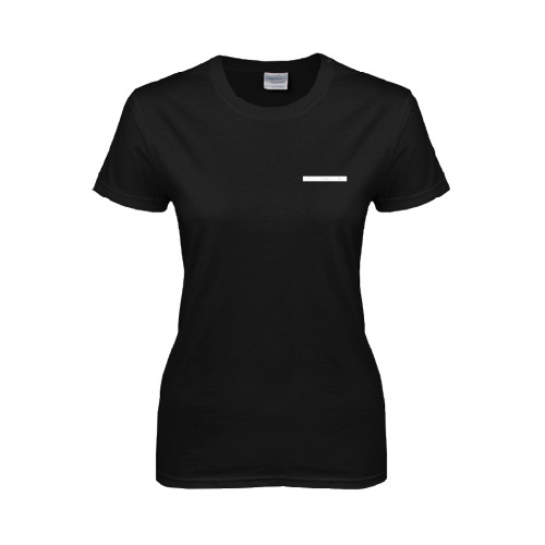 Womens Black Short Sleeve Tee-CUNY School of Law
