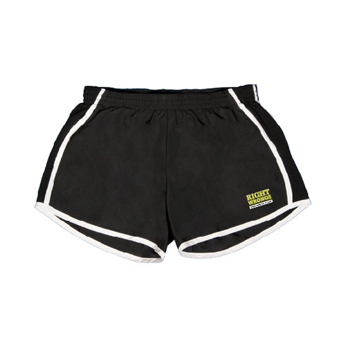 Womens Black/White Team Short-Right Wrongs