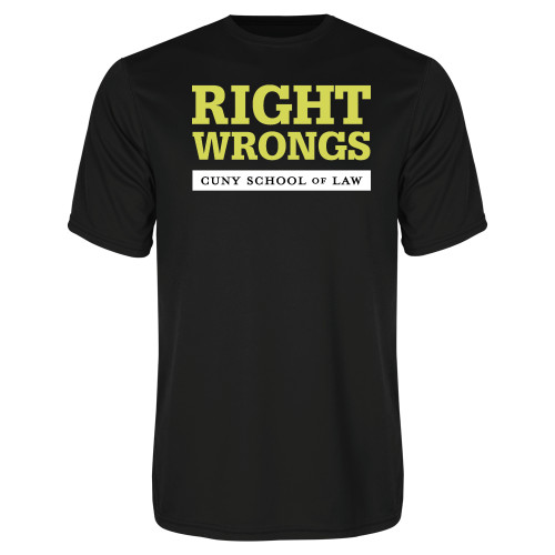 Black Performance Tee-Right Wrongs