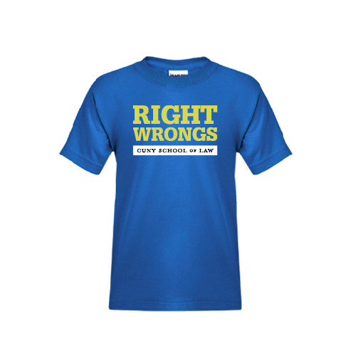 Youth Royal T Shirt-Right Wrongs