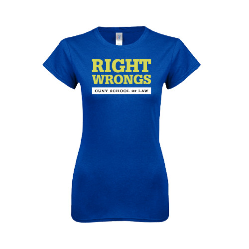 Next Level Womens Royal Boyfriend Tee-Right Wrongs