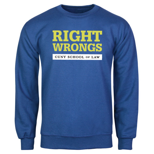 Royal Fleece Crew-Right Wrongs