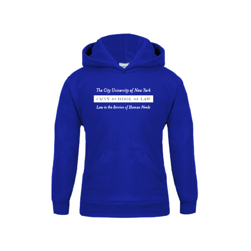 Youth Royal Fleece Hoodie-Official Logo