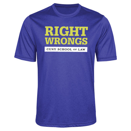 Royal Heather Performance Contender Tee-Right Wrongs