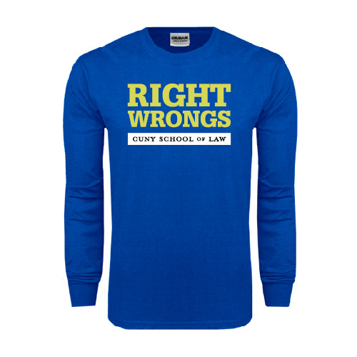 Royal Long Sleeve T Shirt-Right Wrongs
