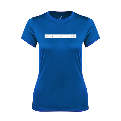 Womens Royal Performance Tee-CUNY School of Law