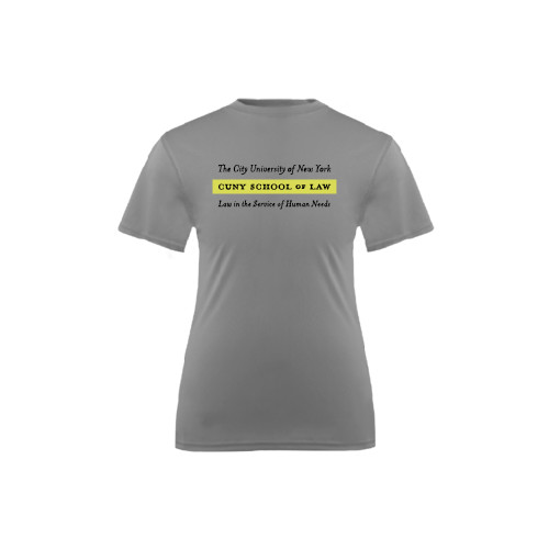 Youth Performance Grey Concrete Tee-Official Logo