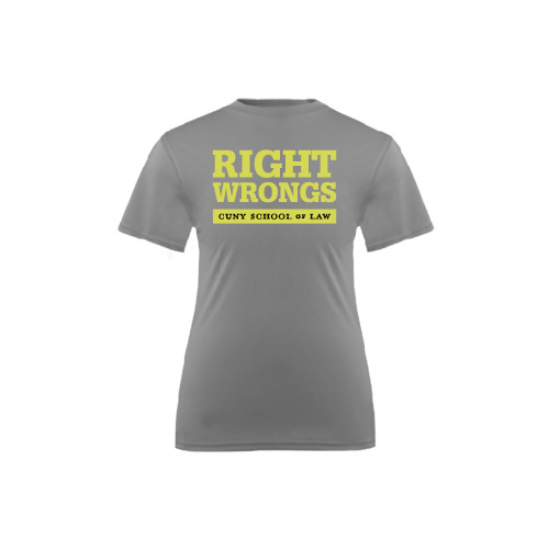 Youth Performance Grey Concrete Tee-Right Wrongs