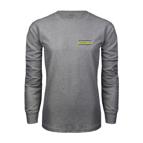 Grey Long Sleeve T Shirt-Official Logo