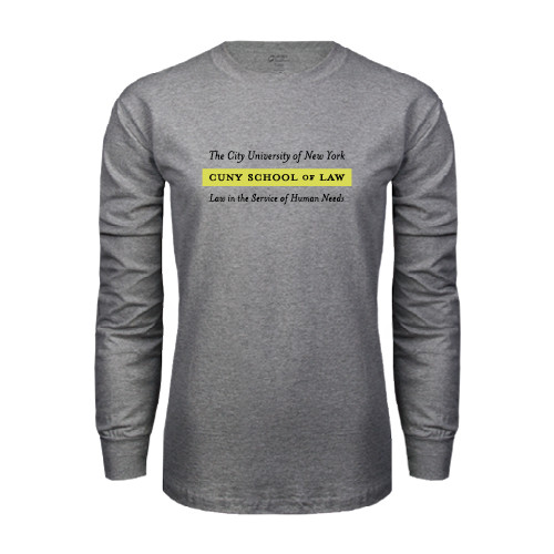 Grey Long Sleeve T Shirt-Official Logo