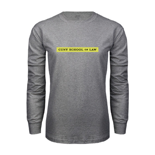 Grey Long Sleeve T Shirt-CUNY School of Law