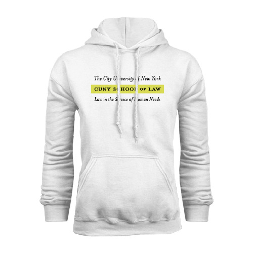 White Fleece Hoodie-Official Logo