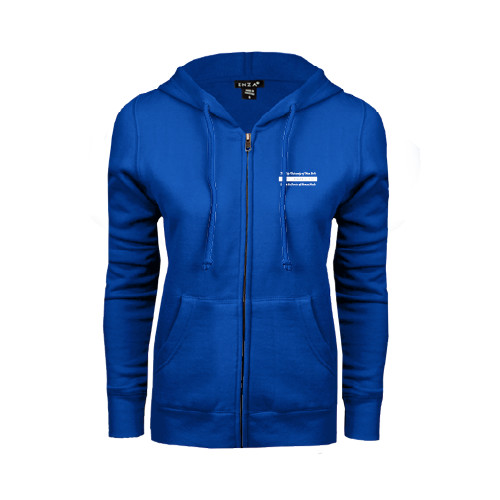 ENZA Womens Royal Fleece Full Zip Hoodie-Official Logo