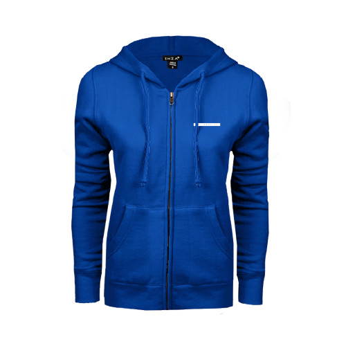 ENZA Womens Royal Fleece Full Zip Hoodie-CUNY School of Law