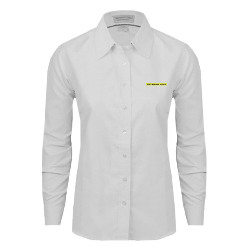 Womens White Oxford Shirt-CUNY School of Law