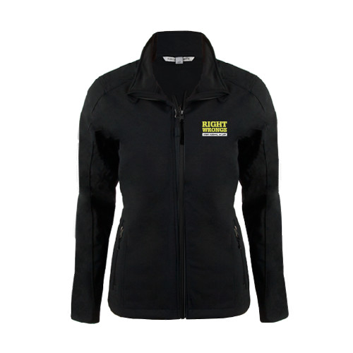 Womens Black Softshell Jacket-Right Wrongs