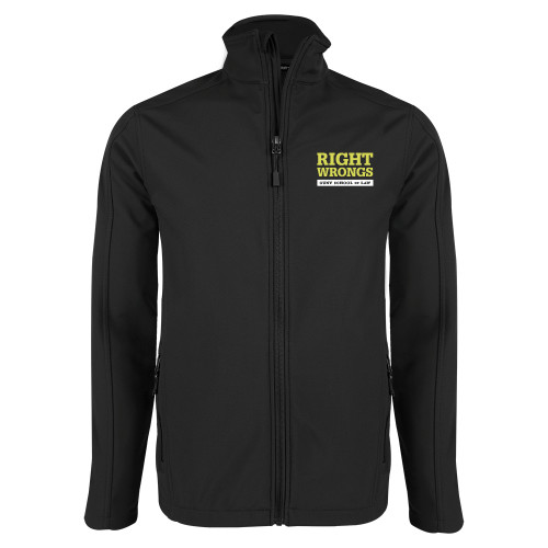 Black Softshell Jacket-Right Wrongs