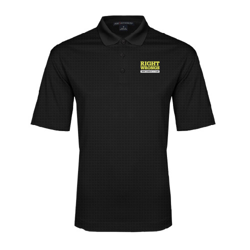 Black Performance Fine Jacquard Polo-Right Wrongs