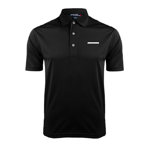 Black Dry Mesh Polo-CUNY School of Law