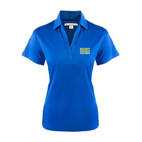 Womens Royal Performance Fine Jacquard Polo-Right Wrongs