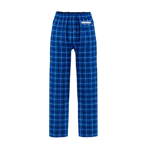 Royal/White Flannel Pajama Pant-Official Logo