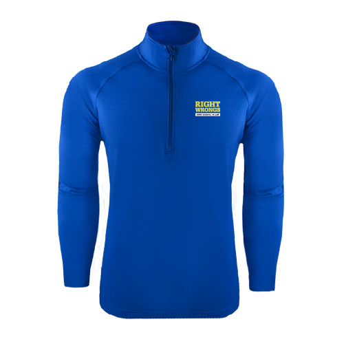 Sport Tek Royal Sport Wick Stretch 1/2 Zip Pullover-Right Wrongs