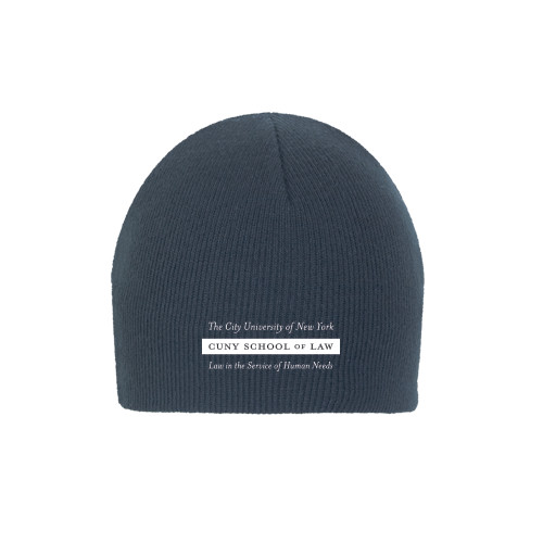 Navy Knit Beanie-Official Logo