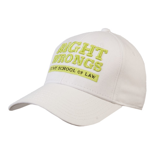 White Structured Adjustable Pro Style Hat-Right Wrongs