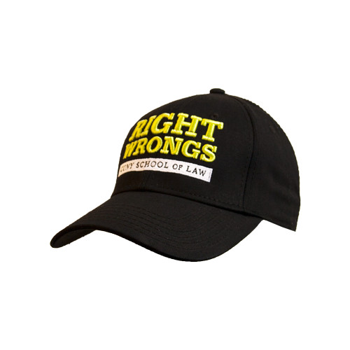 Black Structured Adjustable Pro Style Hat-Right Wrongs