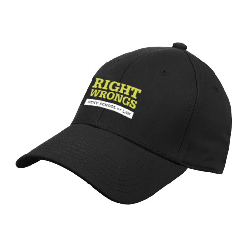 Black Structured Adjustable Pro Style Hat-Right Wrongs