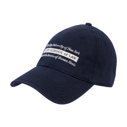 Navy Unstructured Adjustable Low Profile Hat-Official Logo
