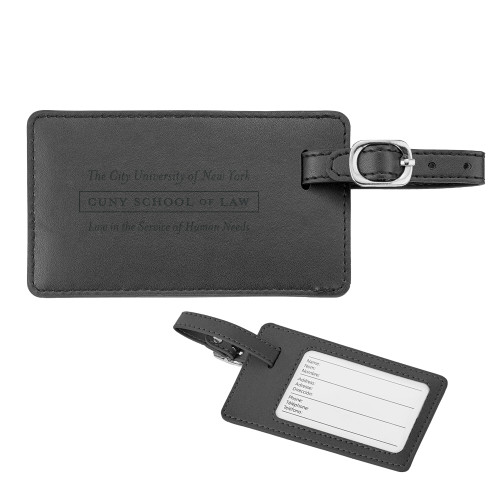Neoskin Black Luggage Tag-Official Logo Engraved