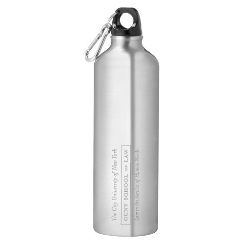 Venture Aluminum Silver Bike Bottle 26oz-Official Logo Engraved