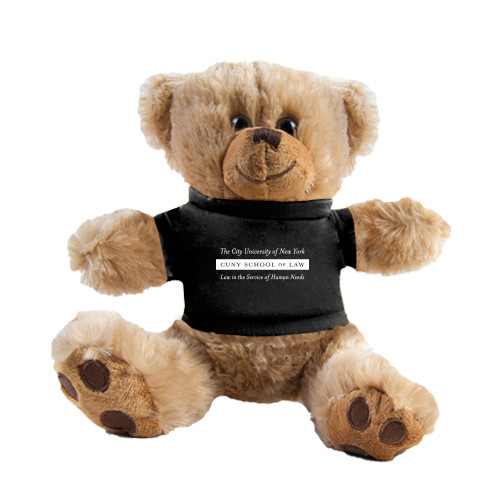 Plush Big Paw 8 1/2 inch Brown Bear w/Black Shirt-Official Logo