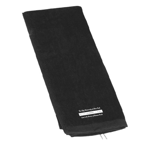 Black Golf Towel-Official Logo