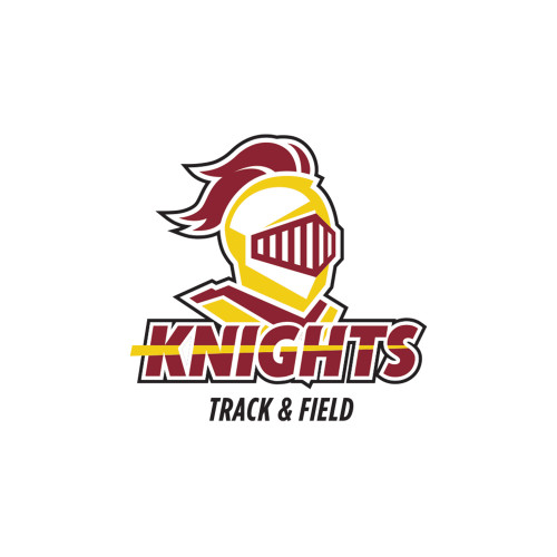  Medium Decal - Knights Track & Field Stacked