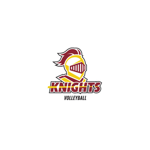  Extra Small Decal - Knights Volleyball Stacked