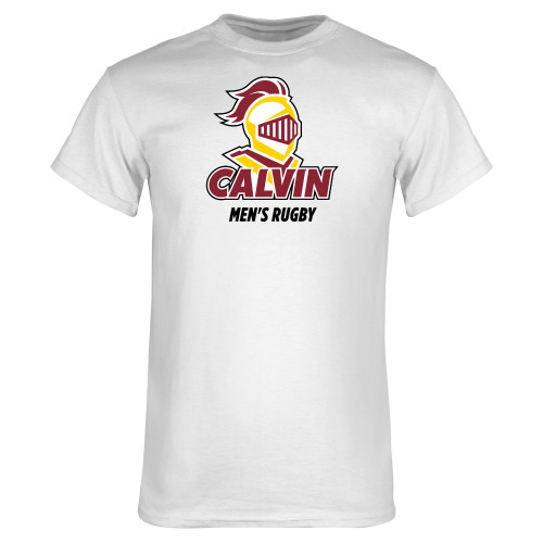  White T Shirt - Calvins Mens Rugby Stacked