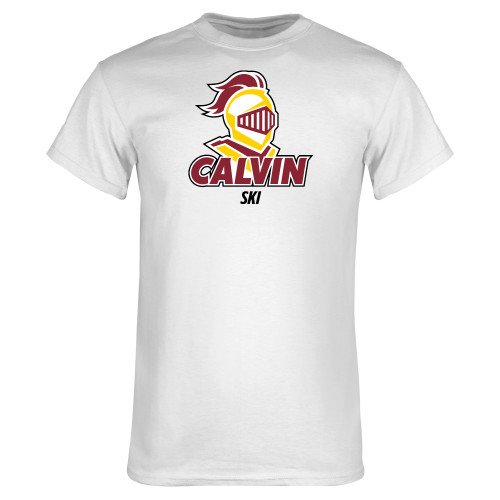  White T Shirt - Calvins Ski Stacked