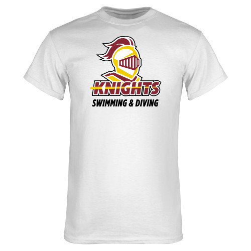  White T Shirt - Knights Swimming and Diving