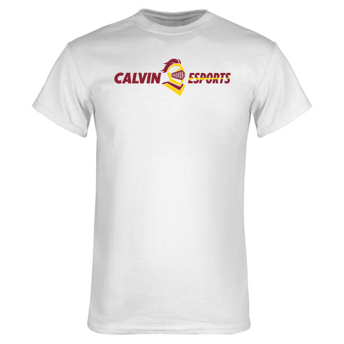  White T Shirt - Calvins Esports Horizontal