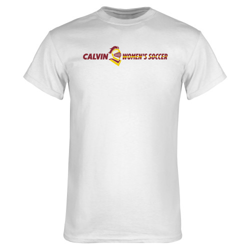  White T Shirt - Calvins Womens Soccer Horizontal